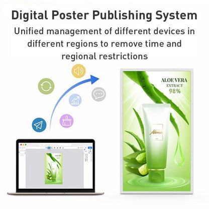 HSD2495T 24 inch IPS Display Advertising Machine Android 14 RK3576S 4GB+32GB (White) - 15 inch Above by buy2fix | Online Shopping UK | buy2fix