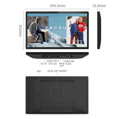 HSD2132 Touch Screen All in One PC, 21.5 inch, 4GB+32GB, Android 14, RK3576S Octa Core (Black) - All in One PC by buy2fix | Online Shopping UK | buy2fix