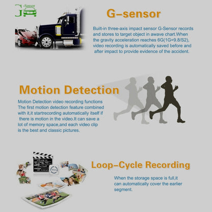 GS90C Car DVR Camera 2.7 inch LCD Screen HD 2304 x 1296P 170 Degree Wide Angle Viewing, Support Motion Detection / TF Card / G-Sensor / HDMI(Black) by buy2fix