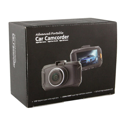 GS90C Car DVR Camera 2.7 inch LCD Screen HD 2304 x 1296P 170 Degree Wide Angle Viewing, Support Motion Detection / TF Card / G-Sensor / HDMI(Black) by buy2fix