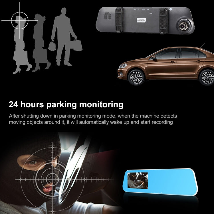 Anytek N8 1080P 4.5 inch IPS Screen Car DVR Driving Recorder by Anytek