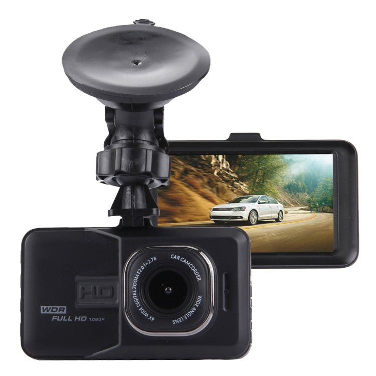 Car DVR Camera 3.0 inch LCD HD 720P 3.0MP Camera 170 Degree Wide Angle Viewing, Support Night Vision / Motion Detection / TF Card / HDMI / G-Sensor by buy2fix