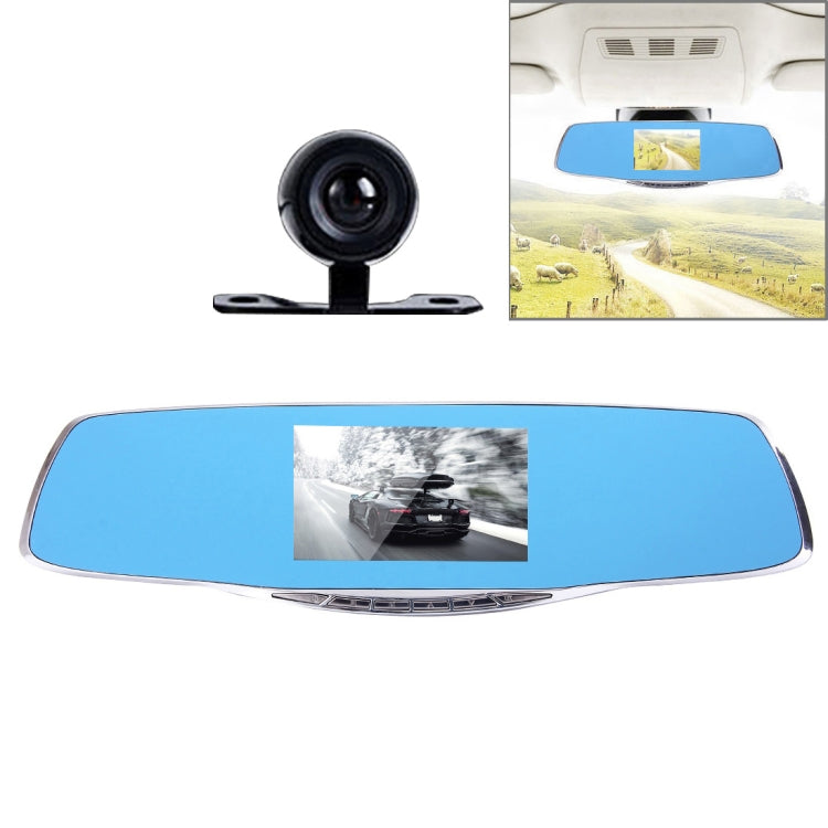G835 HD 1080P 4.3 inch Screen Display Rearview Mirror Vehicle DVR, Generalplus 2248, 2 Cameras 170 Degree Wide Angle Viewing, Support HDR Recording / Motion Detection Function by buy2fix