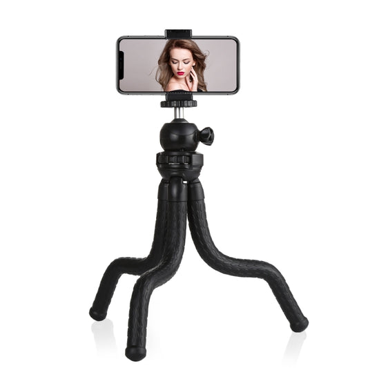 PULUZ Mini Octopus Flexible Tripod Holder with Ball Head & Phone Clamp + Tripod Mount Adapter & Long Screw for SLR Cameras, GoPro, Cellphone, Size: 30cmx5cm by PULUZ