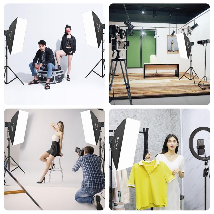 PULUZ 120W Photo Studio Strobe Flash Light Kit with Softbox Reflector & Tripod(EU Plug) by PULUZ