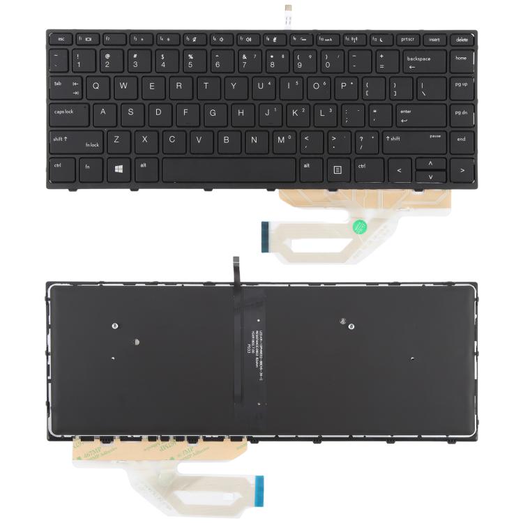 For HP Probook 430 G5 440 G5 445 G5 640 G4 640 G5 L01071-001 L00735-001 US Version Keyboard with Backlight (Black) - Replacement Keyboards by buy2fix | Online Shopping UK | buy2fix