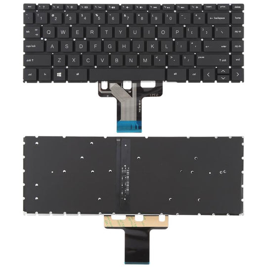 For HP Pavilion X360 14S-DK 14S-DP 14S-DQ 14S-CR 14s-CF 14-CE 14-CF 14S-DF/DK 14-CK 14-CD 14-CM 14S-DR 14S-fr US Version Keyboard with Backlight (Black)