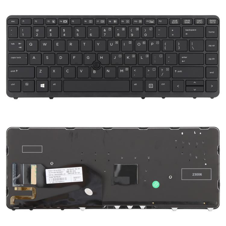 For HP EliteBook 840 G1 / 850 G1 US Version Keyboard with Backlight and Pointing (Black) - Replacement Keyboards by buy2fix | Online Shopping UK | buy2fix