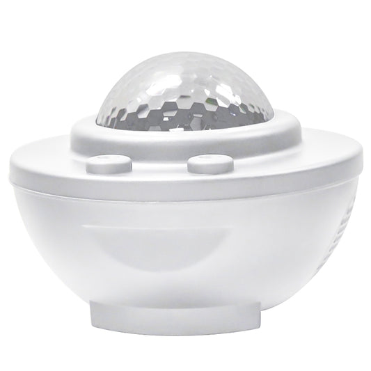 8W USB Charging Music Starry Sky Water Texture Light Atmosphere Lamp with Remote Control (White) by buy2fix