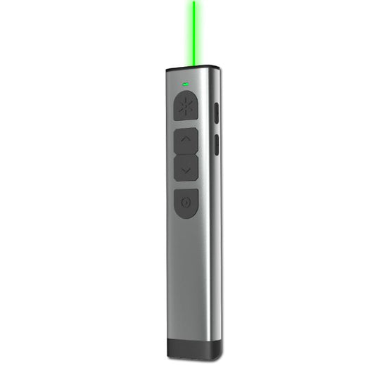 Doosl Dsit038 2.4GHz Wireless Presenter PowerPoint Clicker Representation Remote Control Green Laser Pointer, Control Distance: 100m by DOOSL