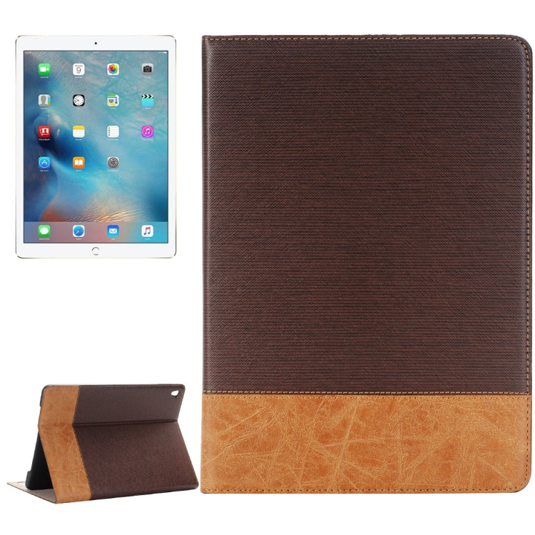 Cross Texture Horizontal Flip Leather Case with Holder & Card Slots & Wallet for iPad Pro 9.7 inch(Coffee) - iPad Pro 9.7 inch Cases by buy2fix | Online Shopping UK | buy2fix