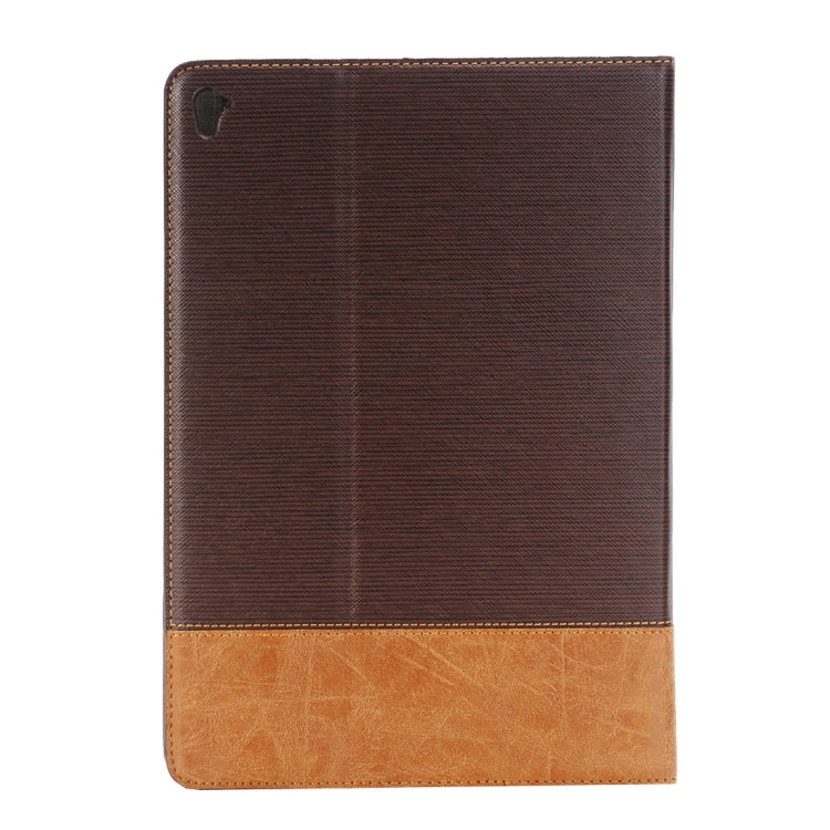 Cross Texture Horizontal Flip Leather Case with Holder & Card Slots & Wallet for iPad Pro 9.7 inch(Coffee) - iPad Pro 9.7 inch Cases by buy2fix | Online Shopping UK | buy2fix