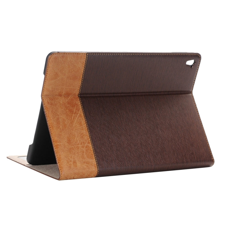 Cross Texture Horizontal Flip Leather Case with Holder & Card Slots & Wallet for iPad Pro 9.7 inch(Coffee) - iPad Pro 9.7 inch Cases by buy2fix | Online Shopping UK | buy2fix