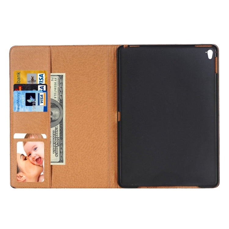 Book Style Polished Surface Horizontal Flip Leather Case with Holder & Card Slots & Wallet for iPad Pro 9.7 inch(Black) - iPad Pro 9.7 inch Cases by buy2fix | Online Shopping UK | buy2fix