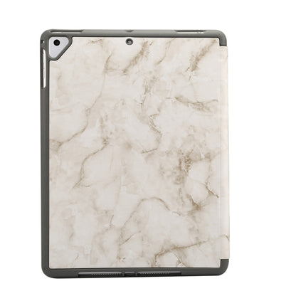 Marble Texture Pattern Horizontal Flip Case for iPad 9.7 (2018) , with Three-folding Holder & Pen Slots(Grey) - iPad 9.7 (2018) & (2017) Cases by buy2fix | Online Shopping UK | buy2fix