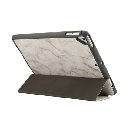 Marble Texture Pattern Horizontal Flip Case for iPad 9.7 (2018) , with Three-folding Holder & Pen Slots(Grey) - iPad 9.7 (2018) & (2017) Cases by buy2fix | Online Shopping UK | buy2fix