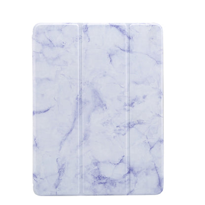 Marble Texture Pattern Horizontal Flip Case for iPad 9.7 (2018) , with Three-folding Holder & Pen Slots(Purple) - iPad 9.7 (2018) & (2017) Cases by buy2fix | Online Shopping UK | buy2fix