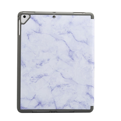 Marble Texture Pattern Horizontal Flip Case for iPad 9.7 (2018) , with Three-folding Holder & Pen Slots(Purple) - iPad 9.7 (2018) & (2017) Cases by buy2fix | Online Shopping UK | buy2fix
