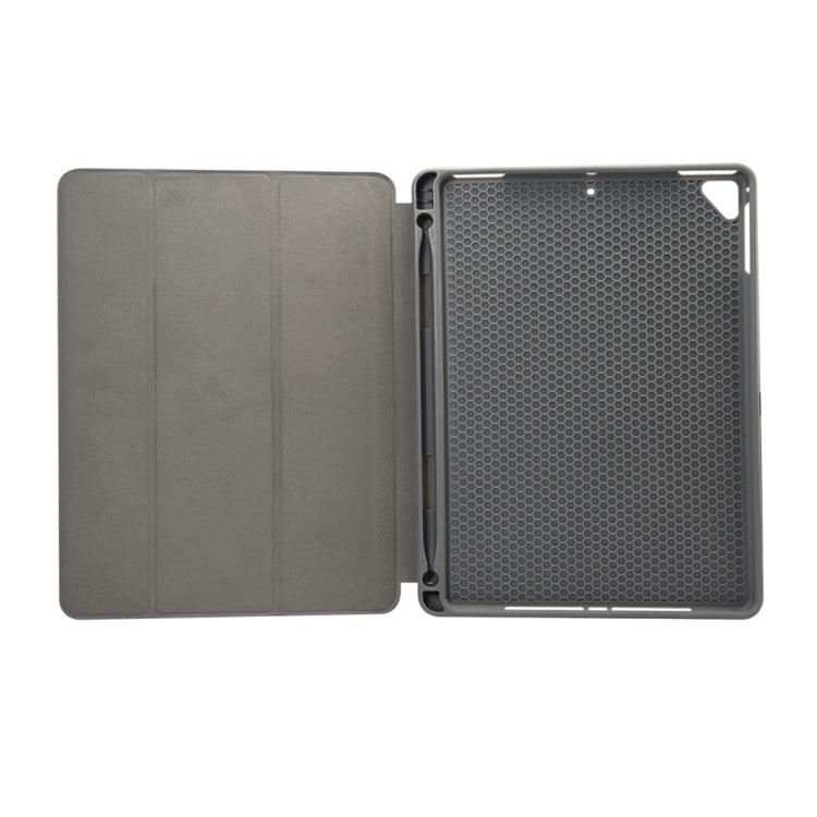 Marble Texture Pattern Horizontal Flip Case for iPad 9.7 (2018) , with Three-folding Holder & Pen Slots(Purple) - iPad 9.7 (2018) & (2017) Cases by buy2fix | Online Shopping UK | buy2fix