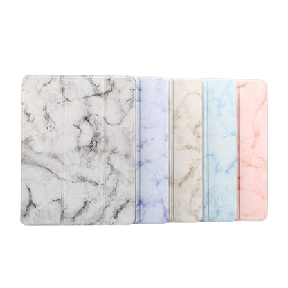 Marble Texture Pattern Horizontal Flip Case for iPad 9.7 (2018) , with Three-folding Holder & Pen Slots(Grey) - iPad 9.7 (2018) & (2017) Cases by buy2fix | Online Shopping UK | buy2fix