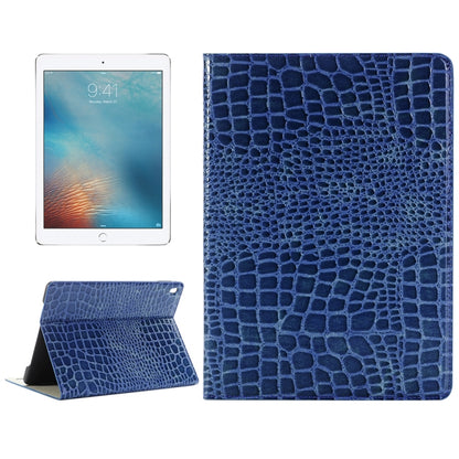 Crocodile Texture  Horizontal Flip Leather Case with Holder & Card Slots & Wallet for iPad Pro 9.7 inch(Blue) - iPad Pro 9.7 inch Cases by buy2fix | Online Shopping UK | buy2fix