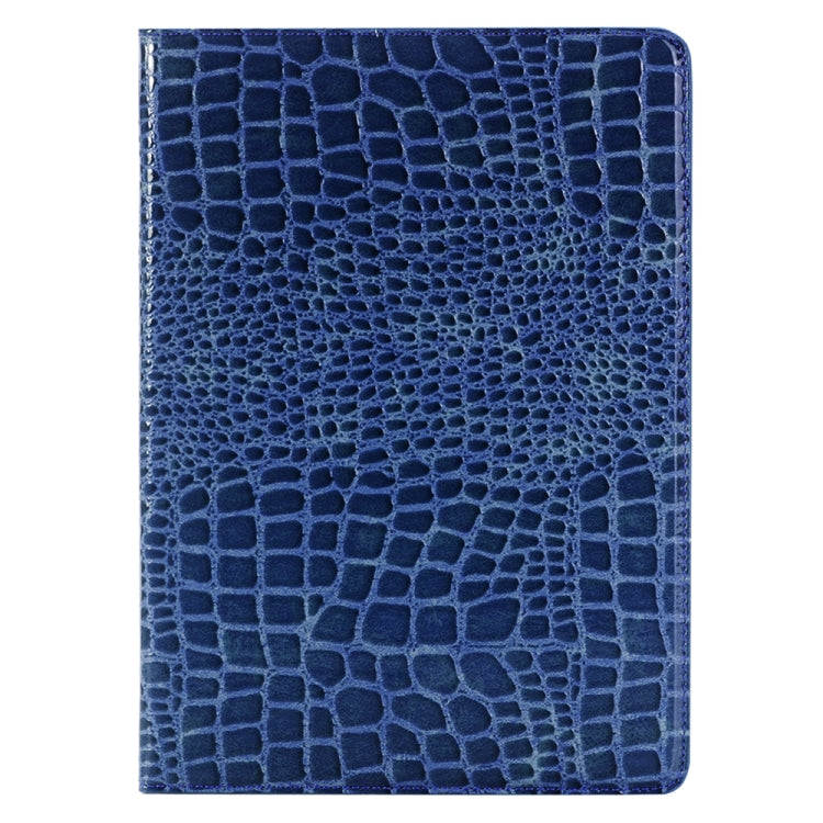 Crocodile Texture  Horizontal Flip Leather Case with Holder & Card Slots & Wallet for iPad Pro 9.7 inch(Blue) - iPad Pro 9.7 inch Cases by buy2fix | Online Shopping UK | buy2fix