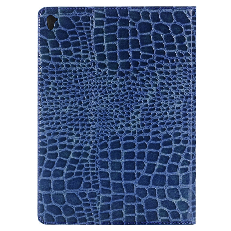 Crocodile Texture  Horizontal Flip Leather Case with Holder & Card Slots & Wallet for iPad Pro 9.7 inch(Blue) - iPad Pro 9.7 inch Cases by buy2fix | Online Shopping UK | buy2fix