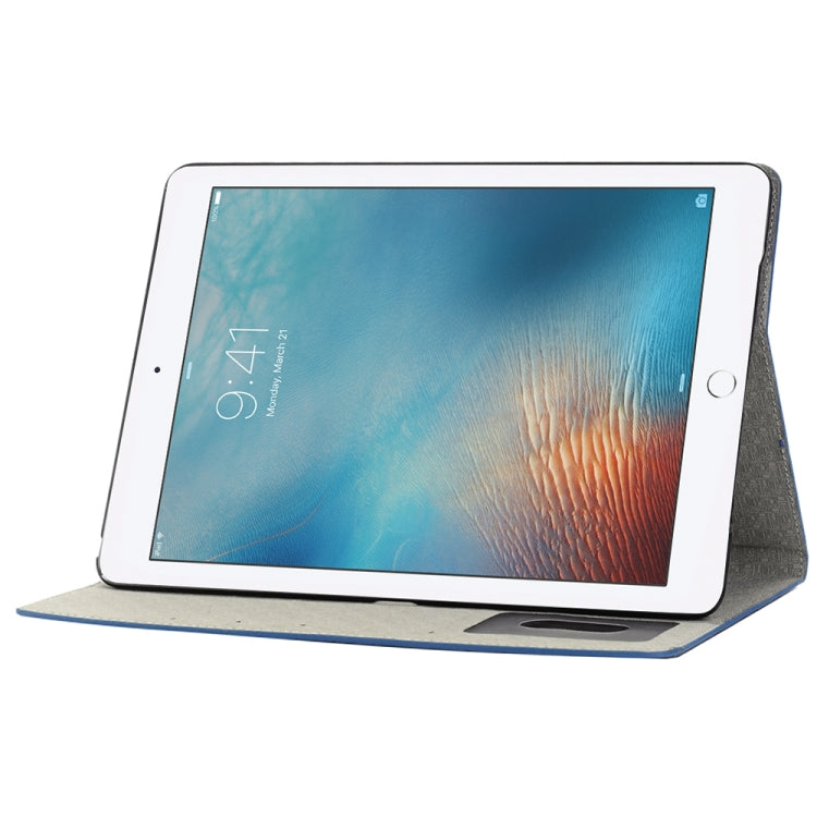 Crocodile Texture  Horizontal Flip Leather Case with Holder & Card Slots & Wallet for iPad Pro 9.7 inch(Blue) - iPad Pro 9.7 inch Cases by buy2fix | Online Shopping UK | buy2fix