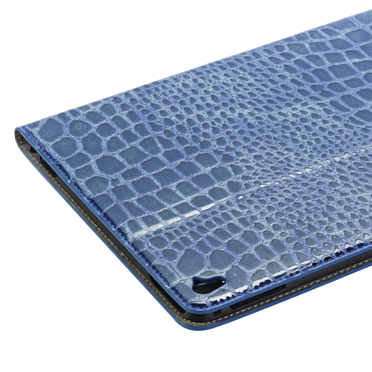 Crocodile Texture  Horizontal Flip Leather Case with Holder & Card Slots & Wallet for iPad Pro 9.7 inch(Blue) - iPad Pro 9.7 inch Cases by buy2fix | Online Shopping UK | buy2fix