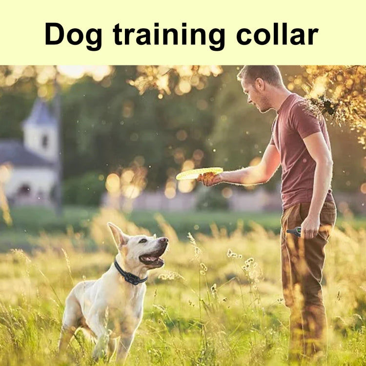 Tsattine T11 Dog Training Device Anti-Bark Waterproof Pet Training Collar, One to One (Black White) - Training Aids by buy2fix | Online Shopping UK | buy2fix