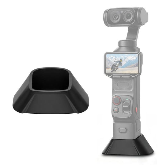 For Insta360 Luna Ultra / Pro PULUZ Silicone Dock Desktop Adhesive Base Bracket (Black)