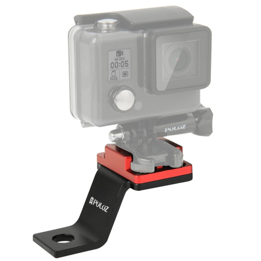 PULUZ Fixed Metal Motorcycle Holder Mount for GoPro, Insta360, DJI and Other Action Cameras(Red) by PULUZ
