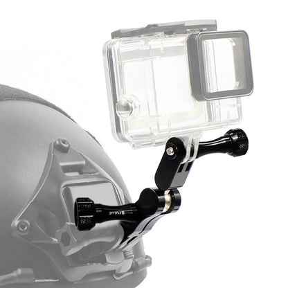 PULUZ CNC Aluminum Ball Joint Mount with 2 Long Screws for GoPro, Insta360, DJI and Other Action Cameras(Black) by PULUZ