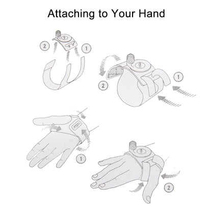 PULUZ 3 in 1 Hand Wrist Arm Leg Straps 360-degree Rotation Mount for GoPro, Insta360, DJI and Other Action Cameras(Black) by PULUZ