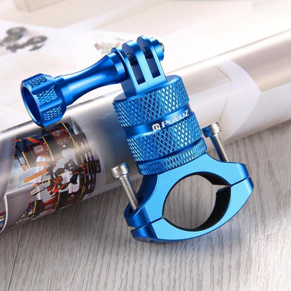 PULUZ 360 Degree Rotation Bike Aluminum Handlebar Adapter Mount with Screw for GoPro, Insta360, DJI and Other Action Cameras(Blue) by PULUZ