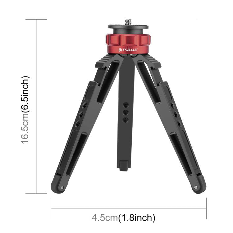 PULUZ Desktop Vlogging Live Tripod Holder with Cold Shoe Bases for DSLR & Digital Cameras, Adjustable Height: 7.5-14.5cm by PULUZ