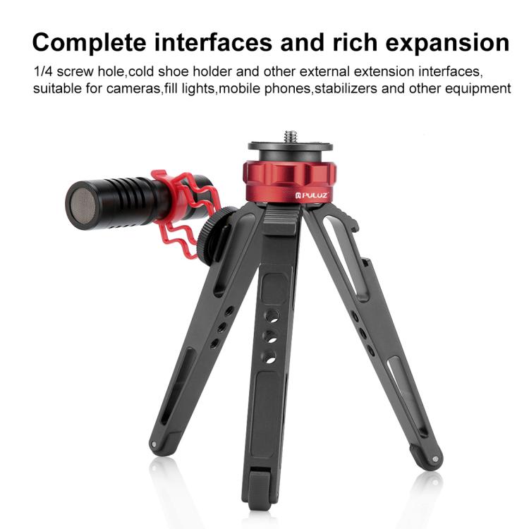 PULUZ Desktop Vlogging Live Tripod Holder with Cold Shoe Bases for DSLR & Digital Cameras, Adjustable Height: 7.5-14.5cm by PULUZ