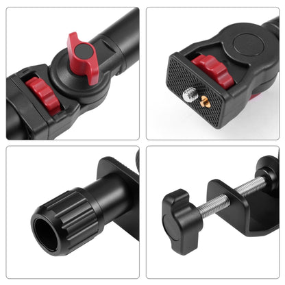 PULUZ Overhead Camera Mount C-Clamp Desk Stand Live Holder(Black) by PULUZ