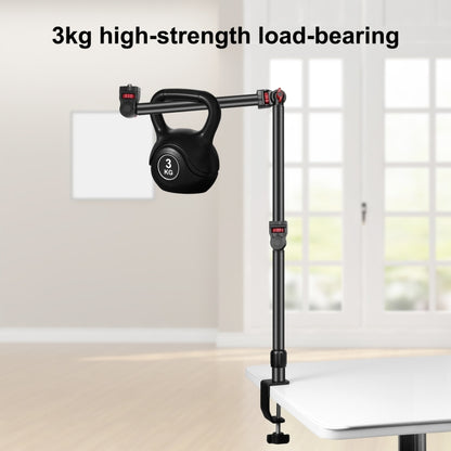 PULUZ Overhead Camera Mount C-Clamp Desk Stand Live Holder(Black) by PULUZ