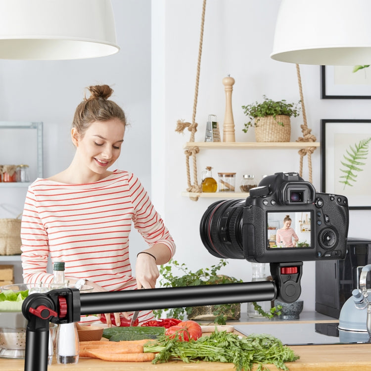 PULUZ Overhead Camera Mount C-Clamp Desk Stand Live Holder(Black) by PULUZ