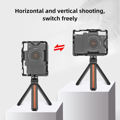 PULUZ Metal Camera Cage Stabilizer Rig for Sony A7 IV / ILCE-7M4 / A7M4 / A7M3 / A7R3 / A7R III / A7R5(Black) by PULUZ