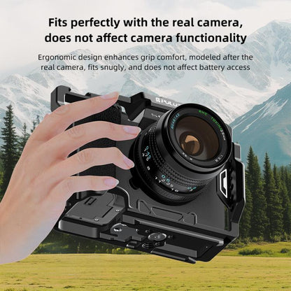 PULUZ Metal Camera Cage Stabilizer Rig for Sony A7 IV / ILCE-7M4 / A7M4 / A7M3 / A7R3 / A7R III / A7R5(Black) by PULUZ