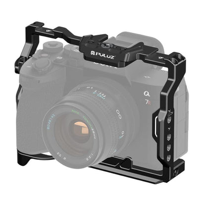 PULUZ Metal Camera Cage Stabilizer Rig for Sony A7 IV / ILCE-7M4 / A7M4 / A7M3 / A7R3 / A7R III / A7R5(Black) by PULUZ