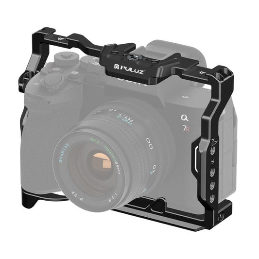 PULUZ Metal Camera Cage Stabilizer Rig for Sony A7 IV / ILCE-7M4 / A7M4 / A7M3 / A7R3 / A7R III / A7R5(Black) by PULUZ