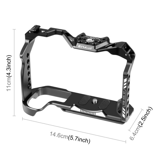 For Canon EOS R7 PULUZ Metal Camera Cage Stabilizer Rig(Black) by PULUZ
