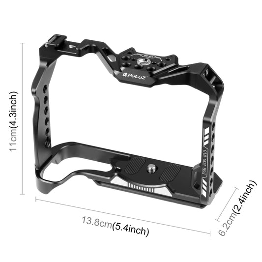 For Canon EOS R10 PULUZ Metal Camera Cage Stabilizer Rig (Black) by PULUZ