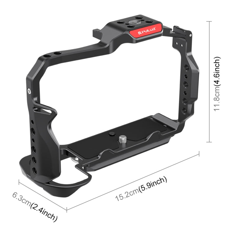 For Nikon Z6III / Z6II PULUZ Metal Camera Cage Stabilizer Rig (Black) - Camera Cage by PULUZ | Online Shopping UK | buy2fix