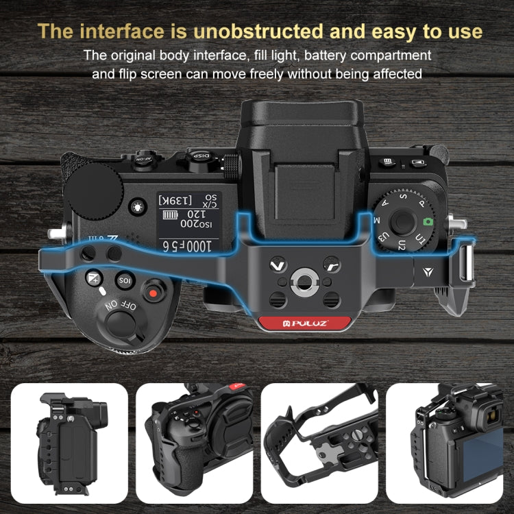 For Nikon Z6III / Z6II PULUZ Metal Camera Cage Stabilizer Rig (Black) - Camera Cage by PULUZ | Online Shopping UK | buy2fix