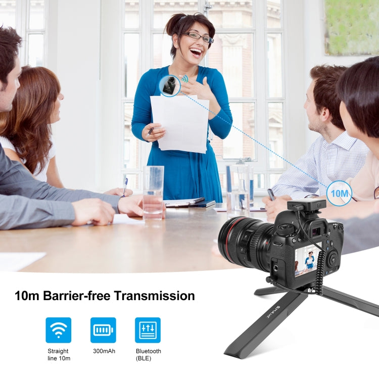 PULUZ 1 TX + 1 RX Wireless Lavalier Microphone (Black) by PULUZ