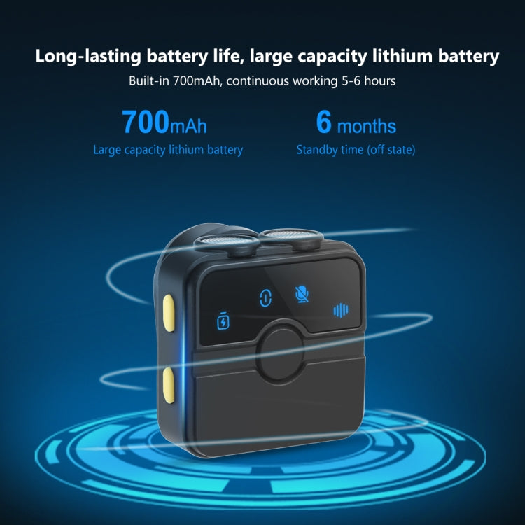 PULUZ Magnetic Lavalier Wireless Microphone with Charging Case Box, 8 Pin RX Receiver and 2 TX Microphones (Black) - Microphone by PULUZ | Online Shopping UK | buy2fix